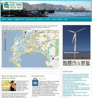 Cape Town Green Map Drupal Website Screenshot Cape Town Green Map Drupal Website Screenshot